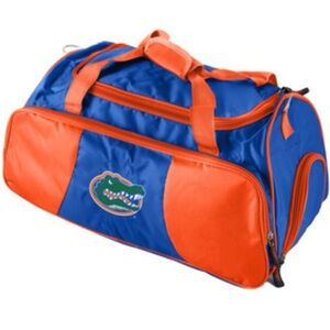 Logo Athletic Blue and Orange Duffel Bag